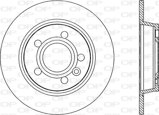 OPEN PARTS Тормозной диск BDA1677.10